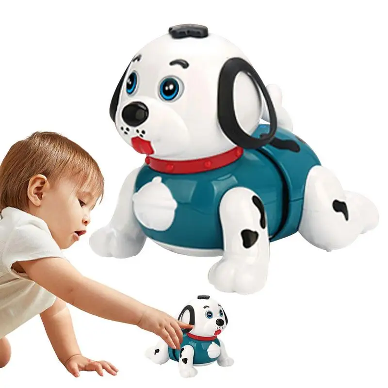 Baby Crawling Toys Dog Early Learning Toy With Sound Light Preschool Toddler Activities Electric Walking Toddler Music Toy With