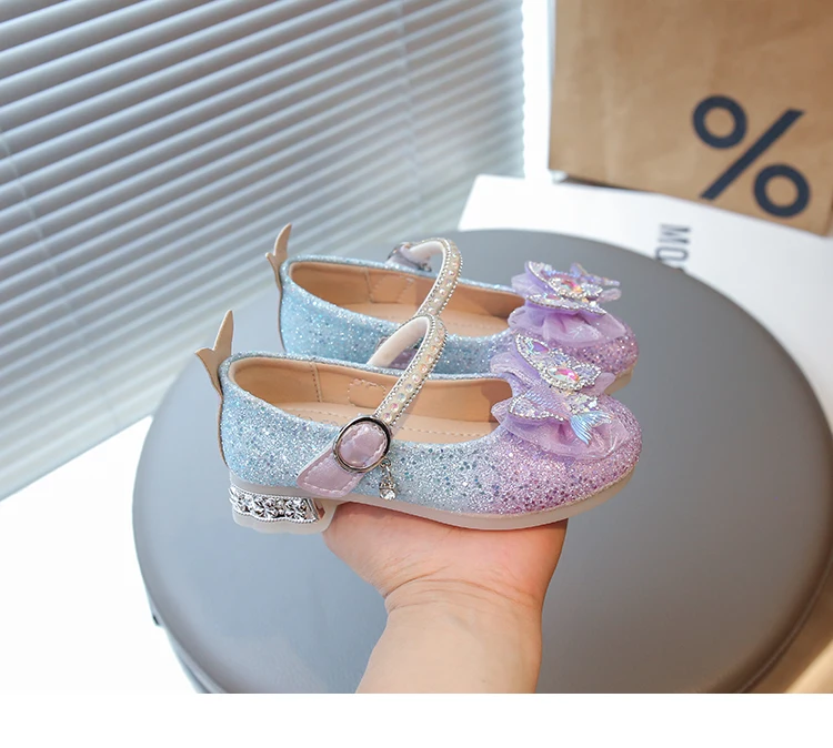 2026 Fashion Elegant Soft Sole Anti-slippery Versatile Dress Leather Shoe for Party Autumn New Children Princess Shoes for Girls
