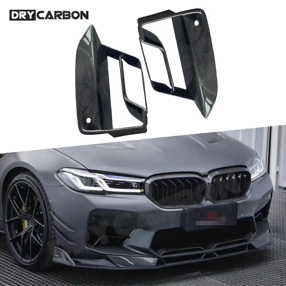 

for BMW 5 Series F90 M5 LCI 2022+ Carbon Fiber /FRP Front Bumper Lip Air Vent Cover Trim Canards Bodykits Car Accessories