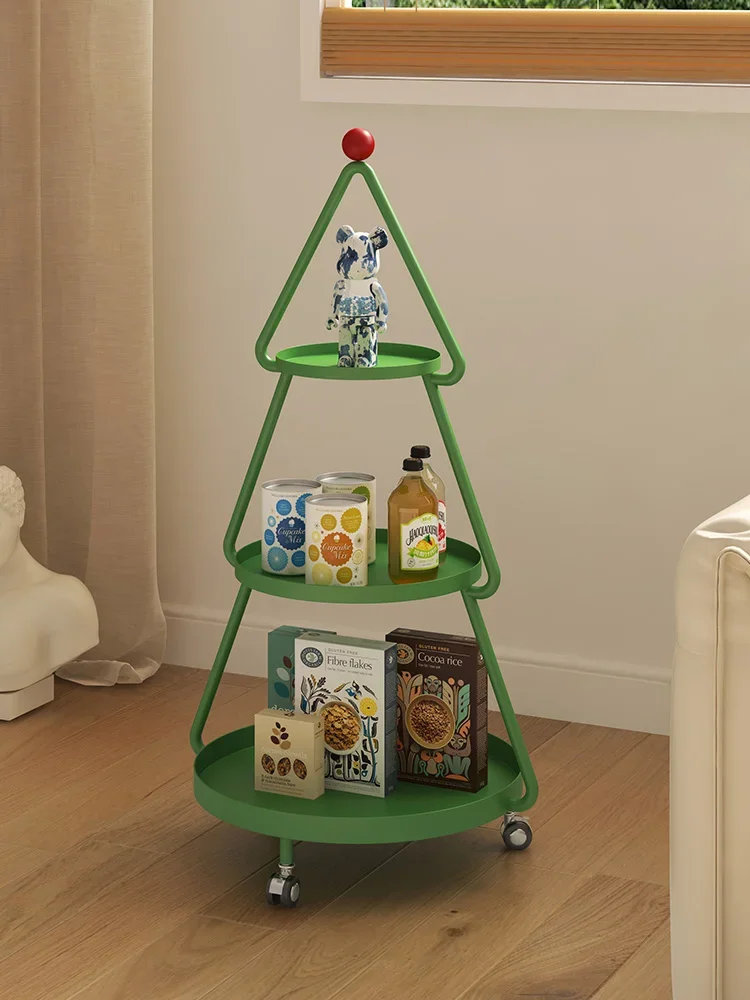 I Creative Christmas Tree Side Table Modern Simple Living Room Sofa Side Table Bedside Snacks Storage Shelf