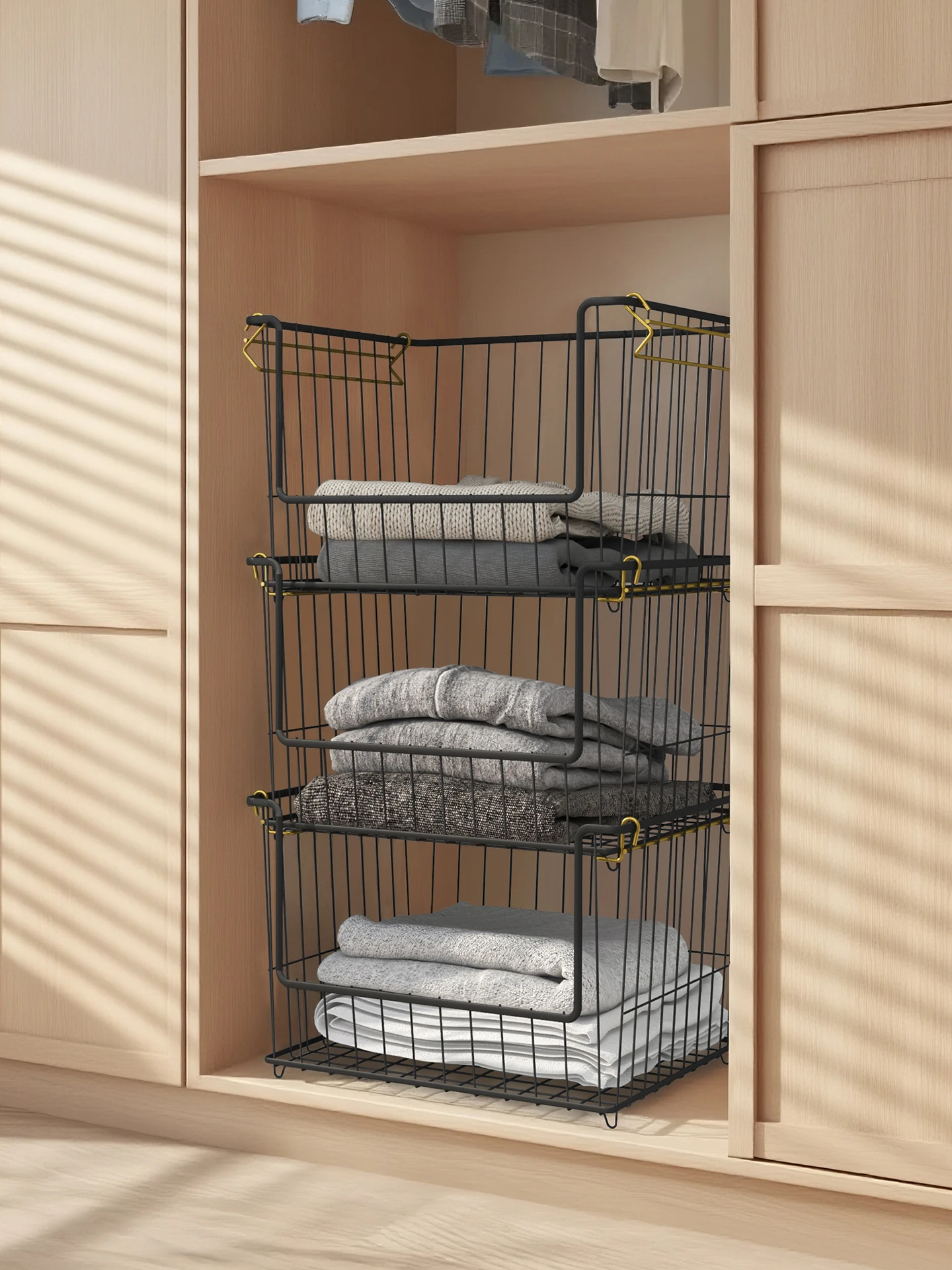 

Большой многослойный органайзер для хранения одежды и одеял, коробка для организации домашнего пространства, из Китая