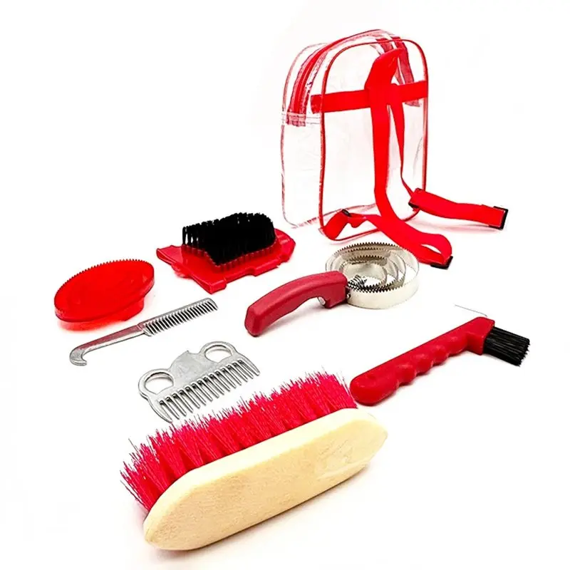 fste-7-piece-horse-grooming-kit-with-storage-bag-essential-equestrian-cleaning-tools-for-horse-care-tool
