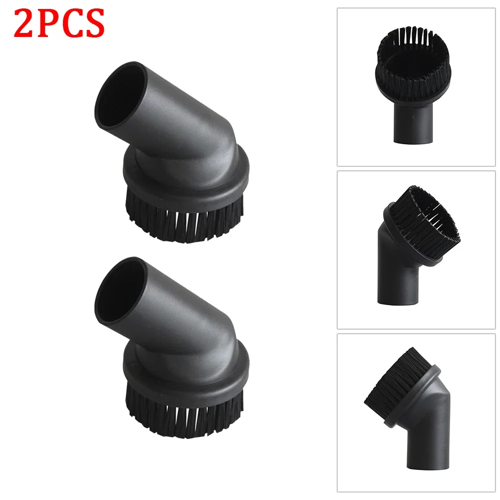 

2pcs Round Brushes For Miele For Nilfisk 35mm Compatible Vacuum Cleaner Dusting Tool Round Brush Attachments Replacement Access