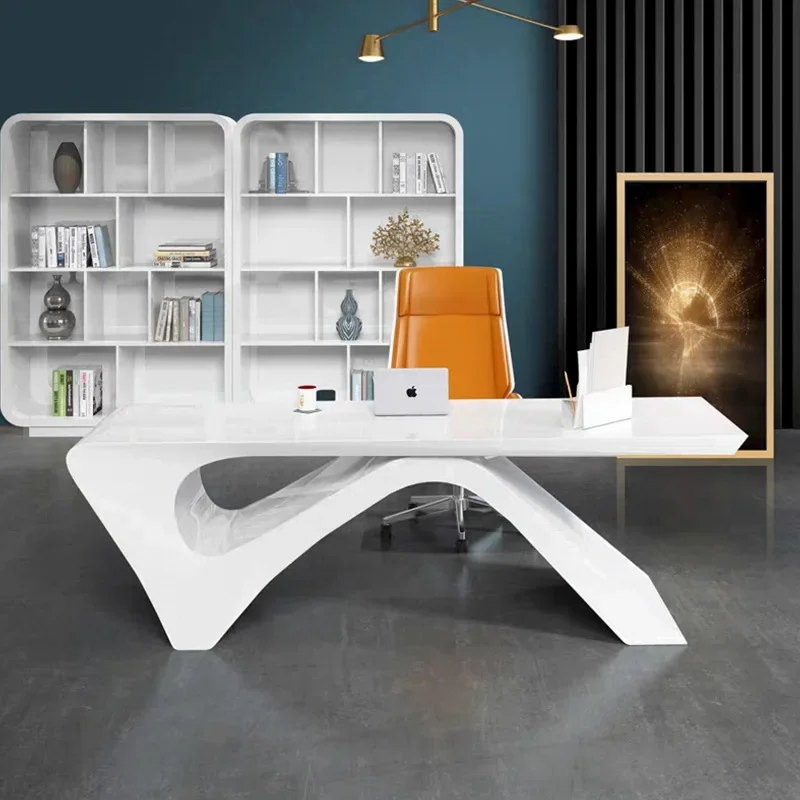 DSA simple and fashionable boss table creative desk supervisor table light luxury modern manicure consultation table president