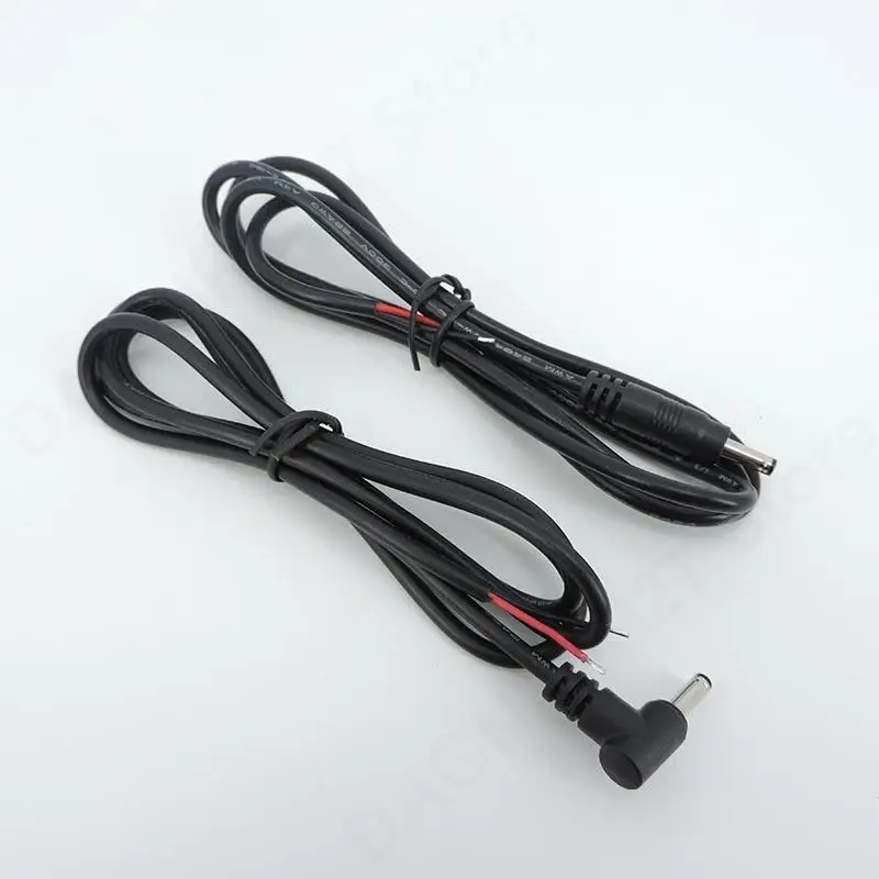 2pin DC Power 3.5x1.35mm male Female connector Cable 22AWG 3a Extension Cord right angel For Camera LED Lights v