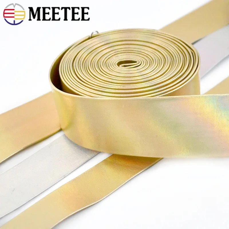 5/10Meters Meetee 5-30mm PU Faux Leather Rope Soft Ribbon Cord Webbing Decor Ribbons Garment Tape DIY Handmade Craft Accessories