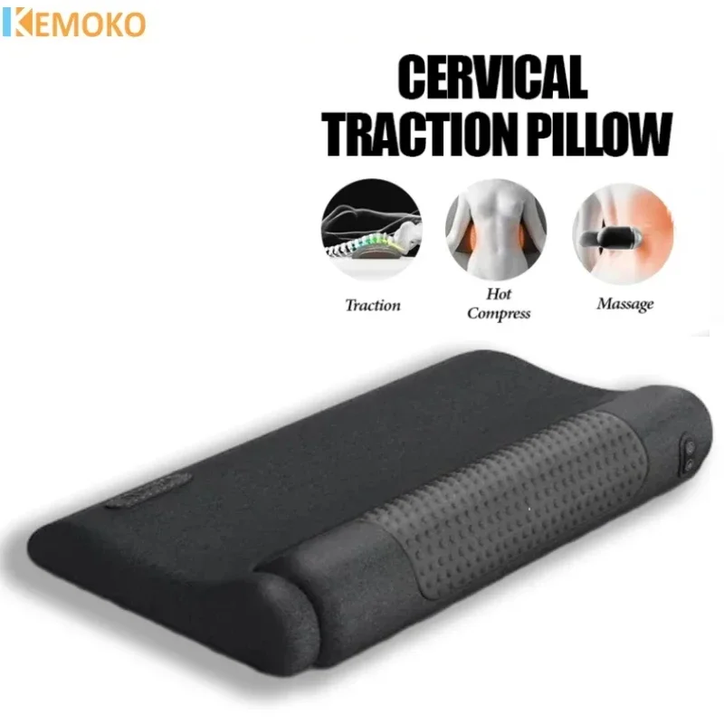 Electric Massage Neck Pillow for Protecting Cervical Spine Traction Hot Compress Design Cushion Pillow Sleeping Pillow Massager