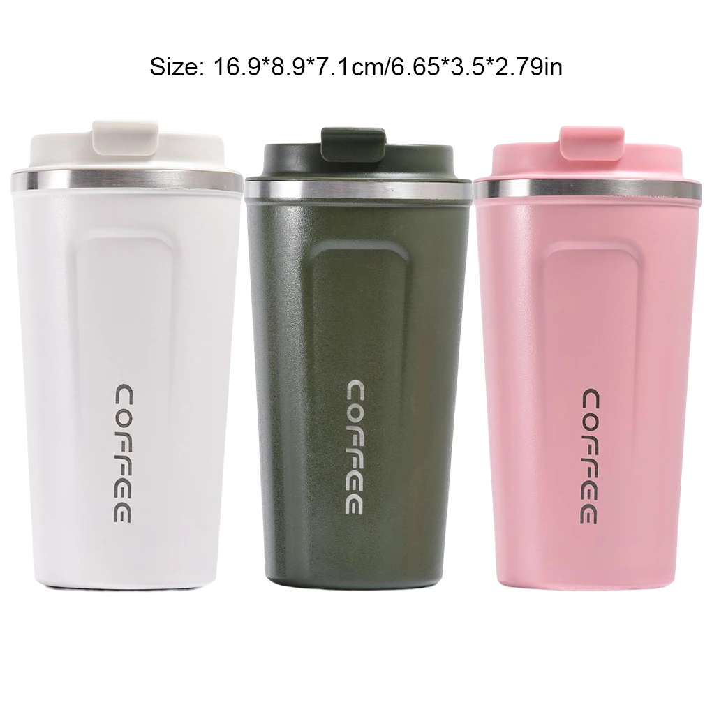 Coffee Mug Beverage Insulated Cup Stainless Steel Multi-purpose Flask Vacuum Thermal Water Bottle Household Pink