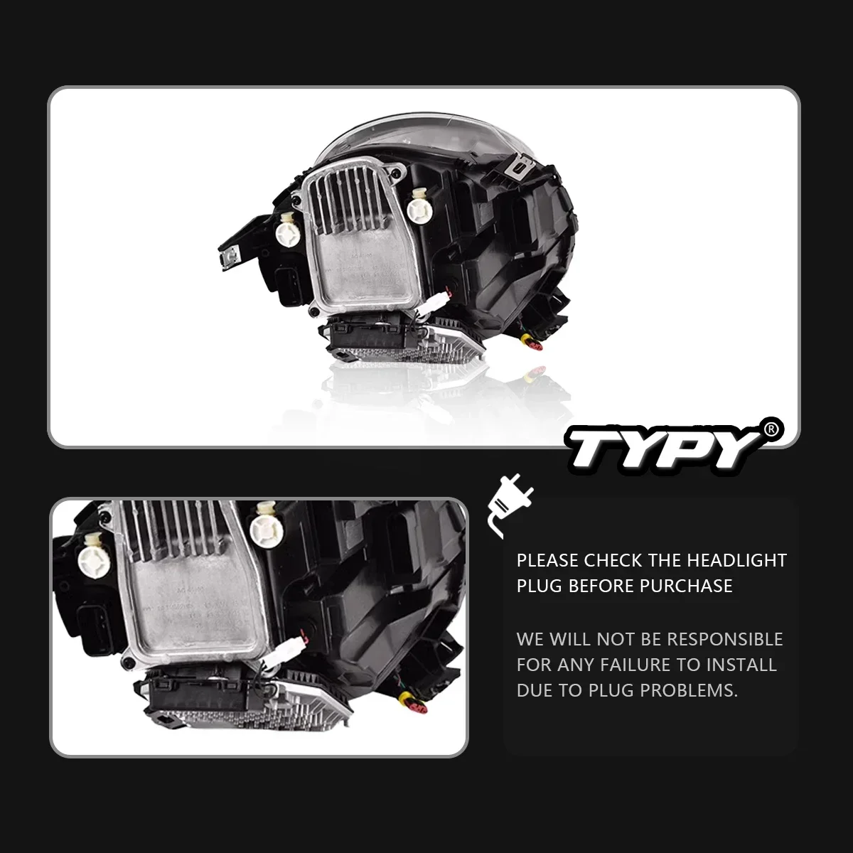 Headlights Upgrade Modified New DRL Dynamic Turn Signal LED Headlight Kit for Vehicle Hatchback Fitment 2014-2021