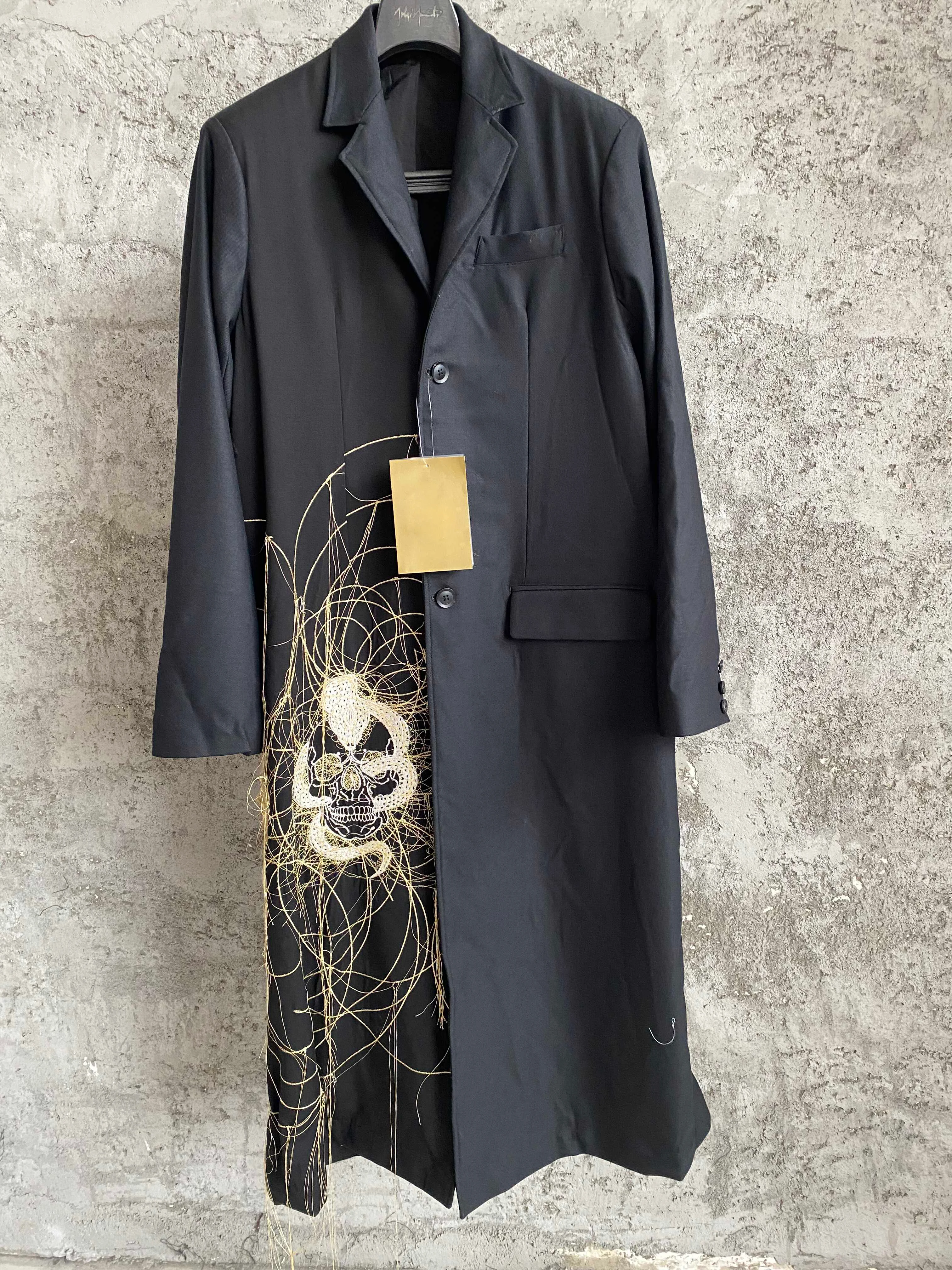 

TOP-YAMAMOTO Bat and Sheep Head Five Blessings and Good Fortune Japanese Designer Collaboration Coat