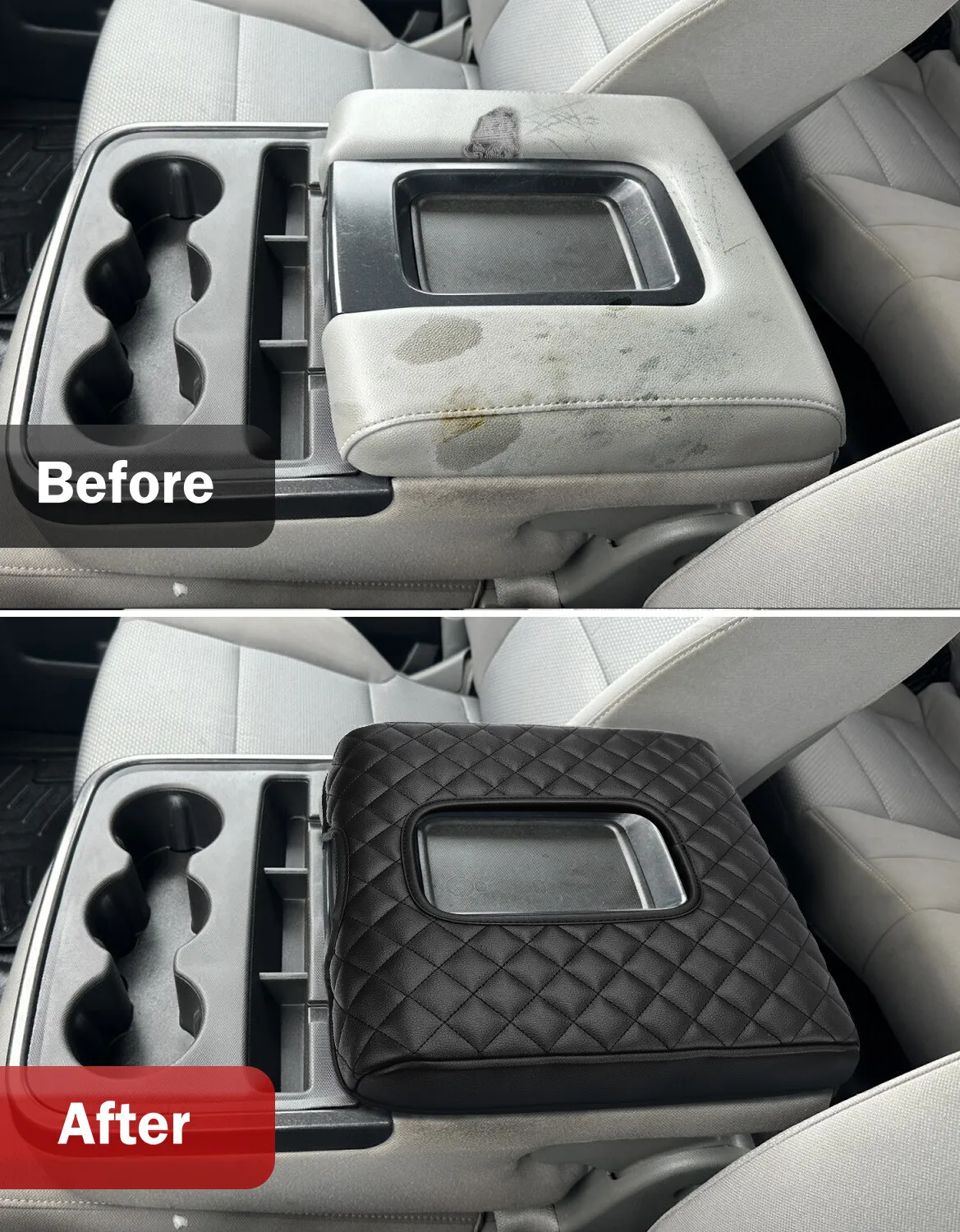 Armlehnenabdeckung für den Mittelarmlehnenbereich des Jump Seat für GMC Sierra und Chevy Silverado, Modelle 2014-2018, 15, 16, 17 – Detail 5