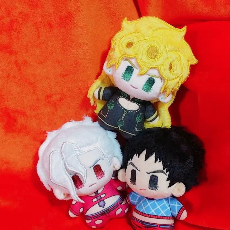 Image of Niedliche JoJo's Bizarre Adventure Giorno Fugo Mista 10cm Mini Baumwoll-Plüschpuppe Anime-Anhänger Weiches Sammlerstück Geschenk für Manga-Fans