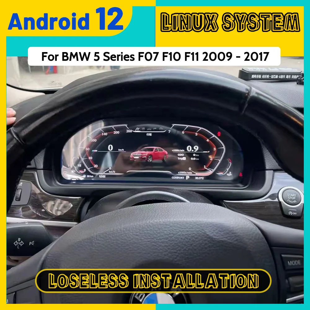 

Linux для BMW 5 серии F07 F10 F11 2009-2017 цифровой кластер Виртуальная кабина приборная панель Измеритель Скорости экран Автомобильный мультимедийный плеер