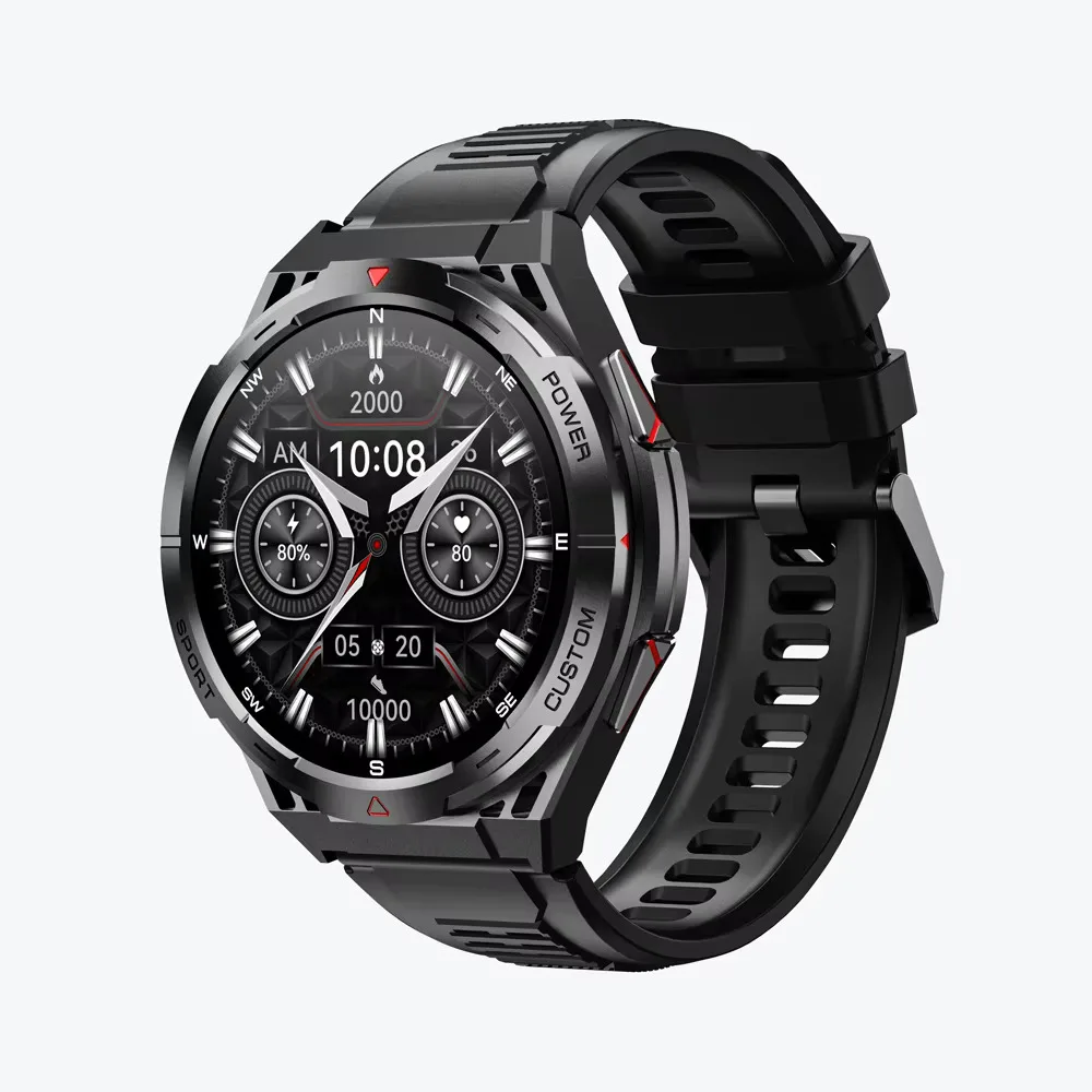 Cubot GT 1 Smart Watch Bluetooth Call Heart Rate Sleep Tracker 480mAh 1.43"AMOLED 5ATM Waterproof Watch for Men Smartwwatch