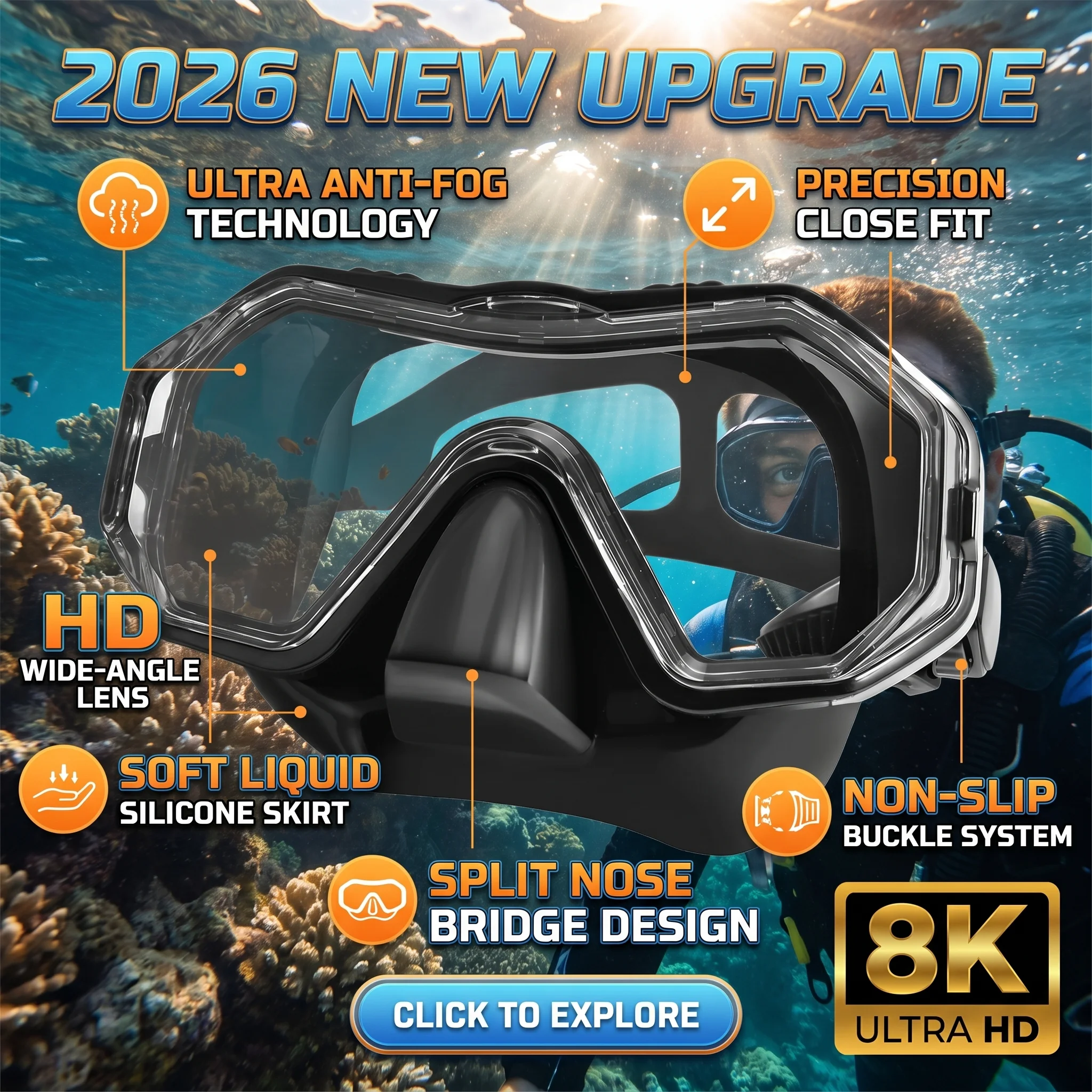 Anti Pollution Mask - 2026 New Upgrade Diving Mask Swimming