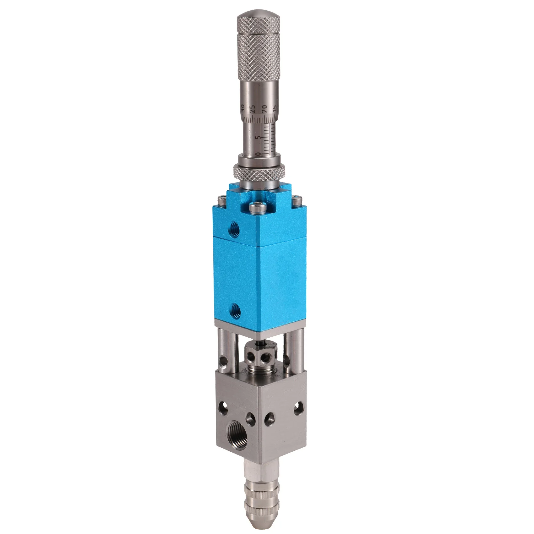2121Q Industrial Dispensing Valve Pneumatic Double-Acting Needle-Off Glue Dispensing Valve No Leak W/‌ Micrometer Adjust