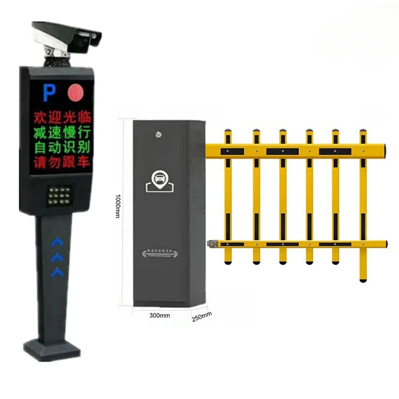 Road safety equipment DC brushless grid motor automatic stop take-off and landing bar traffic barrier