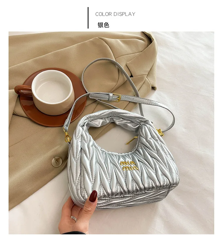 New Niche Design One-shoulder Cross-body Dumpling Bag High-end, Fashionable and Versatile Hand-held Small  Bag for Women 2024