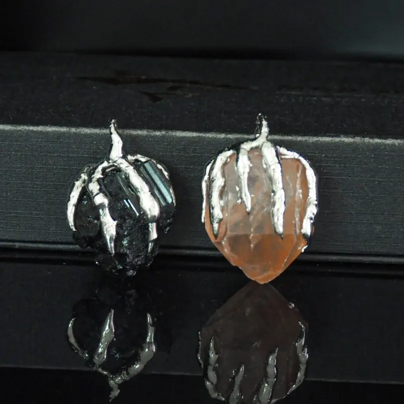 

5Pcs Soldered Pendant Handmade Nugget Dragon Claw Free Form Approx 25.4x35.8mm Jewelry Special Gift For Women