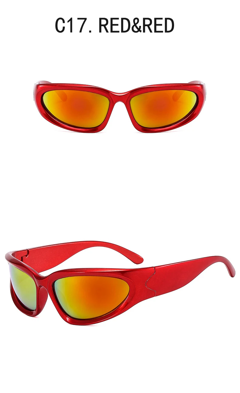 Steampunk Mode Goggle Frauen Sonnenbrille Weibliche Männer Punk Sonnenbrille Vintage Shades Brillen Dame Reiten Brillen UV400 – Detail 25