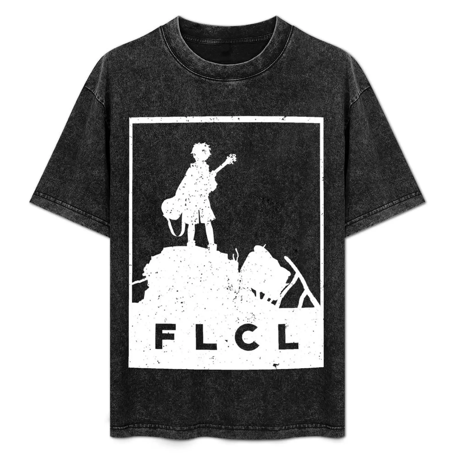 F L C L White T-Shirt for a boy blue archive graphics mens t shirt