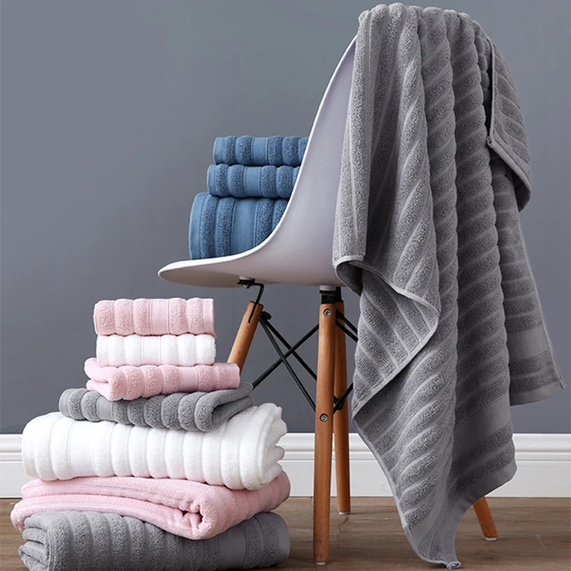 Pure Cotton Terry Towel  1pcs Cotton Bathroom Towel  Thick Soft Kids Adult Bathroom Towels