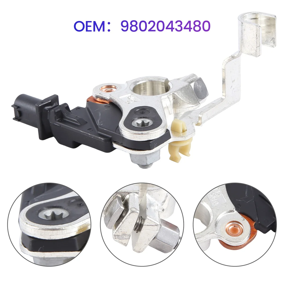 

Car Battery Negative Wire Protection Module for Peugeot 3008/408/508 for Citroen C4 9802043480 98020435