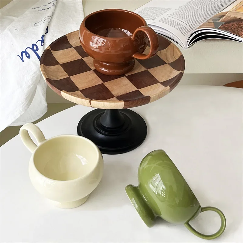 Aladdin Handle Cup,French Retro Home Creative Breakfast Milk Mug,Ceramic Water Mug Coffee Mug,Latte Cups