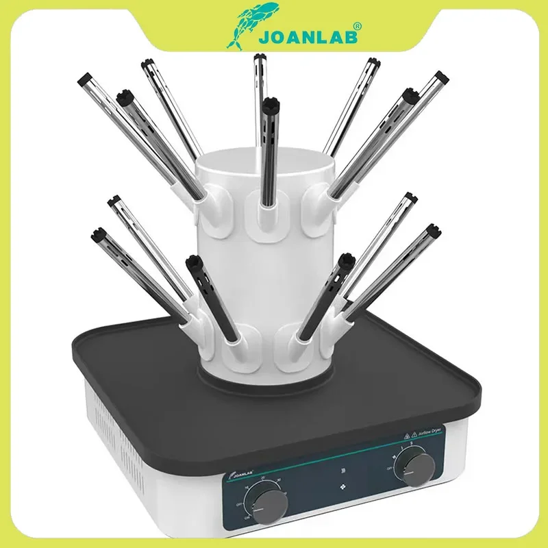 

JOANLAB Пористая сушилка с воздушным потоком, воздуховод из нержавеющей стали, лабораторная пробирка, сушилка для стакана
