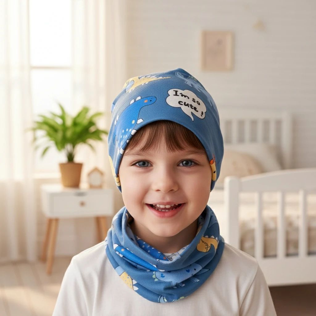 

Cozy Winter Kids Scarf Gentle Cotton Neck Warmer Soft Skin Friendly Neckerchief for Baby Toddler and Children 0 To 12 Years Wear