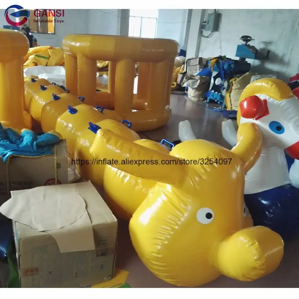 New Design Team-Building Inflatable Toys 6M Length Adult Inflatable Caterpillar For Racing Game