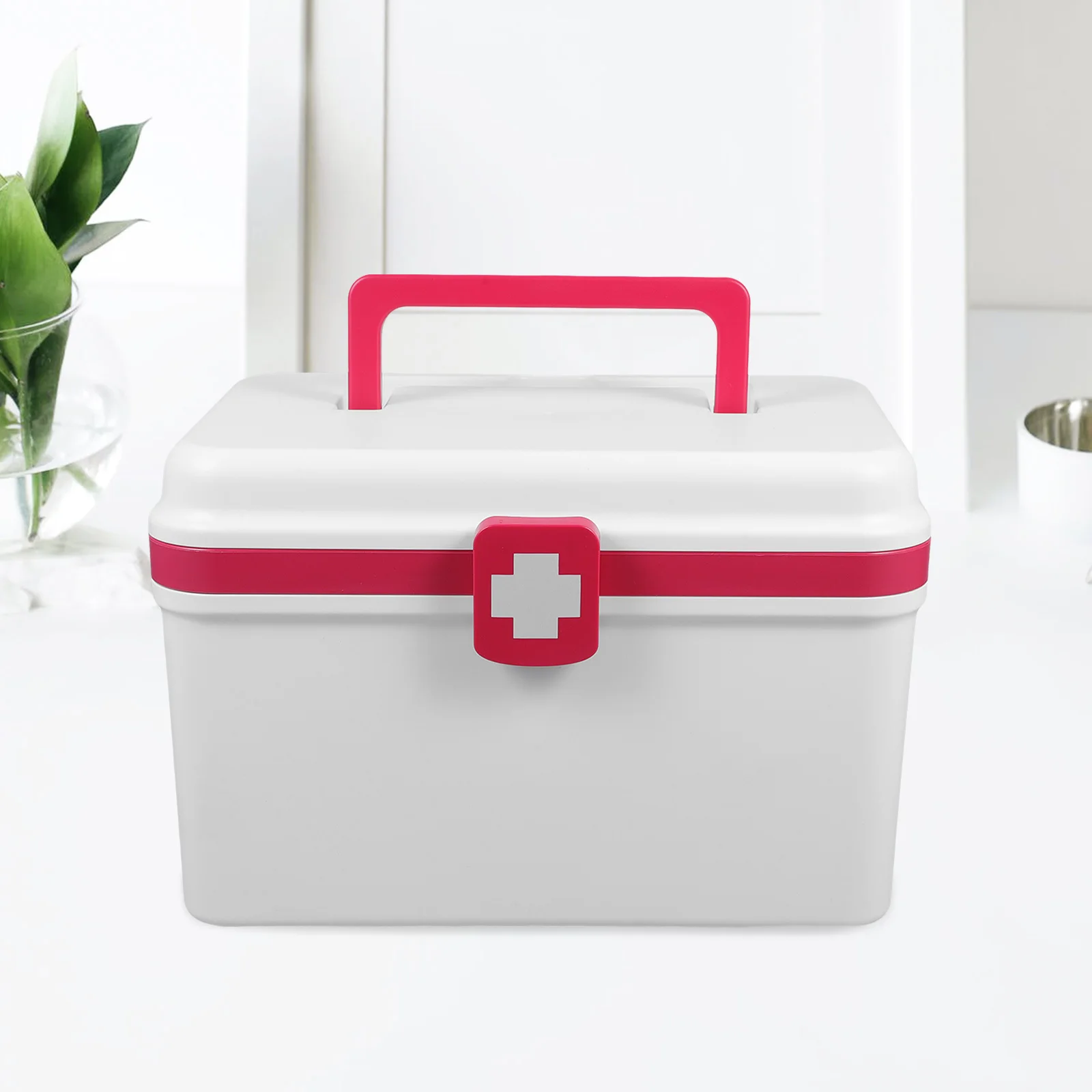 Große Hilfsbox, leer, medizinische Aufbewahrung, Organizer, Kunststoff, Medikamentenbox, Halter für Familie, Notfall, Reisen, Outdoor