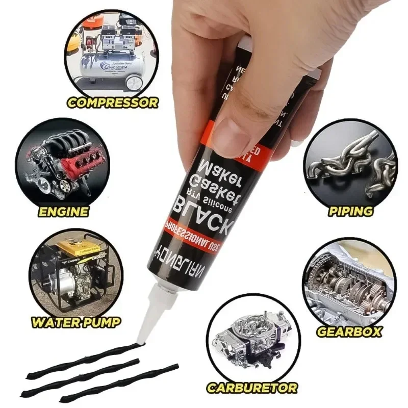 Car Liquid Gasket Sealant High-quality Universal Black Cars Engine Liquid Gasket Sealer Auto Maintenance Tool Accessories