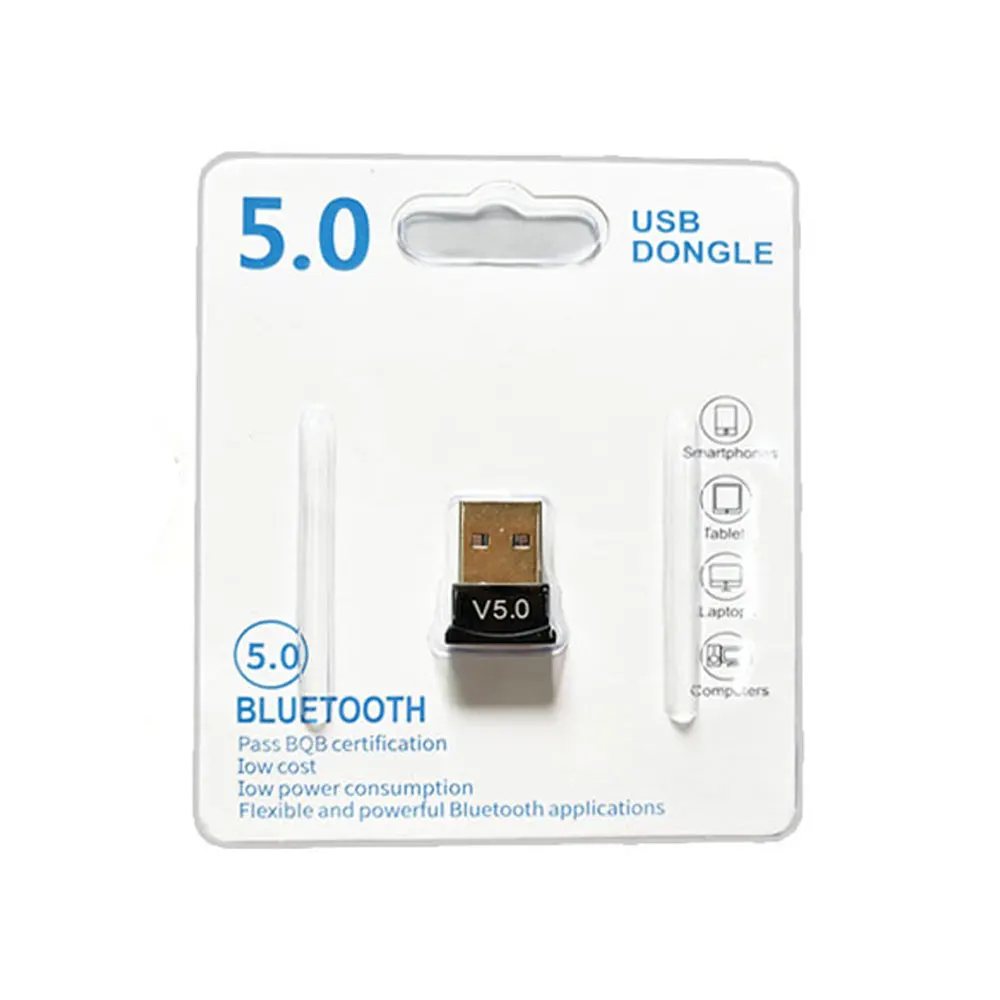Wireless BT5.0 USB Adapter Transmitter Music Audio Receiver Bluetooth-compatible 5.0 Mini Dongle Adapter for Computer PC Laptop