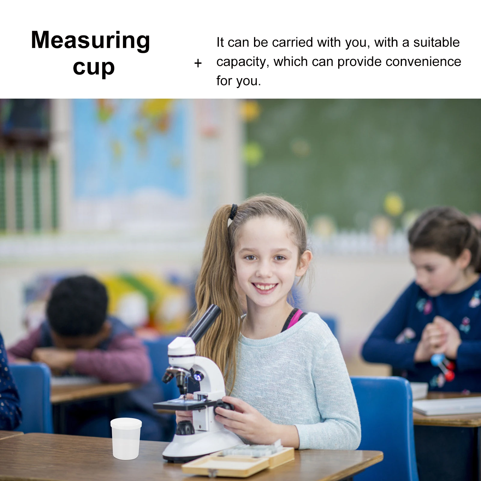 

20Pcs Measuring Cups Transparent Specimen Collection Cups Leakproof Lid Sample Containers Laboratory Sample Bottles