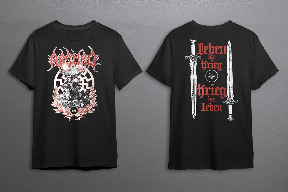 터무니없는 Leben Ist Krieg 티셔츠, S-2XL