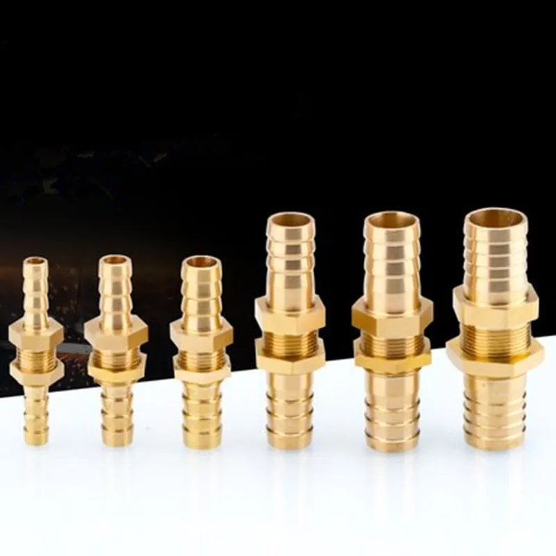 真鍮製コネクタバーブパイプ継手 4mm 6mm 8mm 10mm 12mm 14mm 16mm 19mm 25mm ホース銅製パゴダ型水道管継手