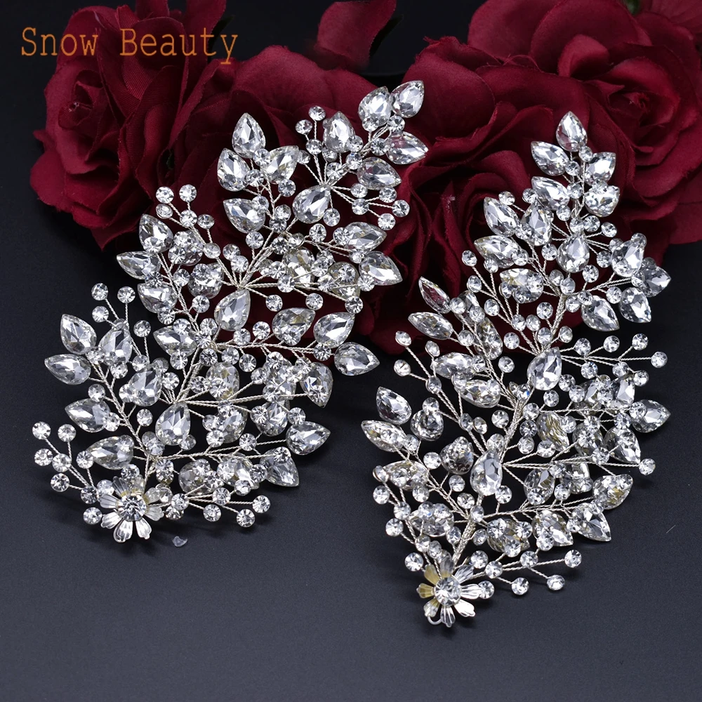 DZ073 Handmade Bride Tiara Prom Accessories Party Headband Jewelry Set Bridal Headpieces Wedding Headdress Bridesmaid Headwear