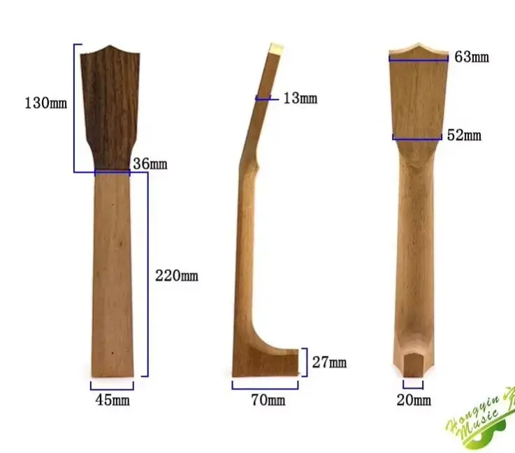 23inch 26inch Ukulele Neck Neck  Plate  380mm 430mm Chord Length Semi-manufactures Guitar Accessories