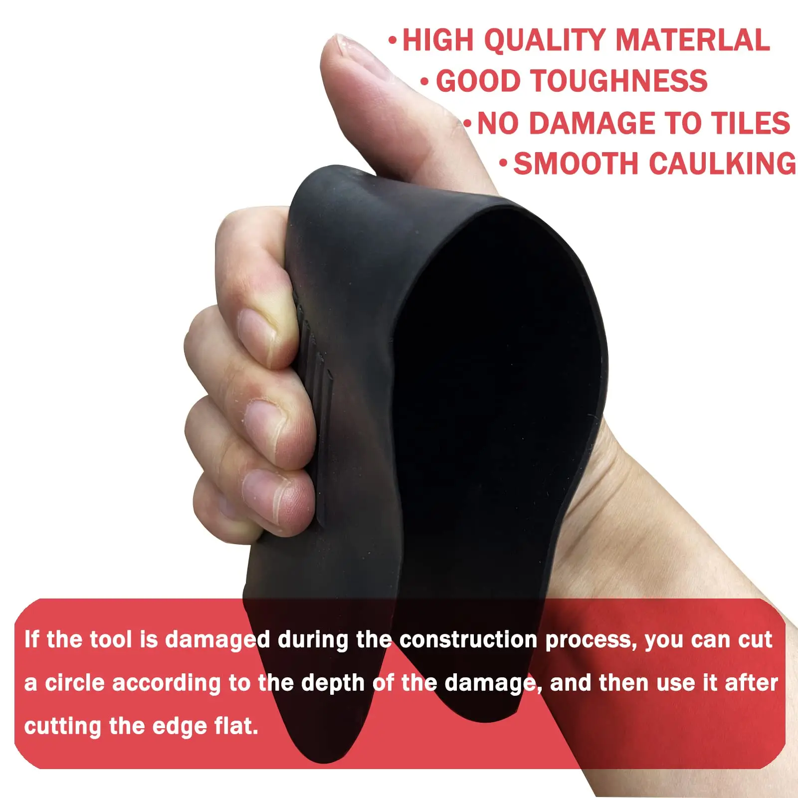 1pcs Caulking Finisher Sealant Smooth Scraper Tile Grout Caulk Finisher Grout Kit Hand Tool Polyurethane Caulking Accessories