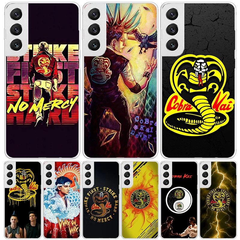 Cobra Kai Snake Phone Case For Samsung Galaxy S24 S23 S22 S21 FE S20 Ultra S10 Plus S10E S9 S8 + Art Customized Coque Capa