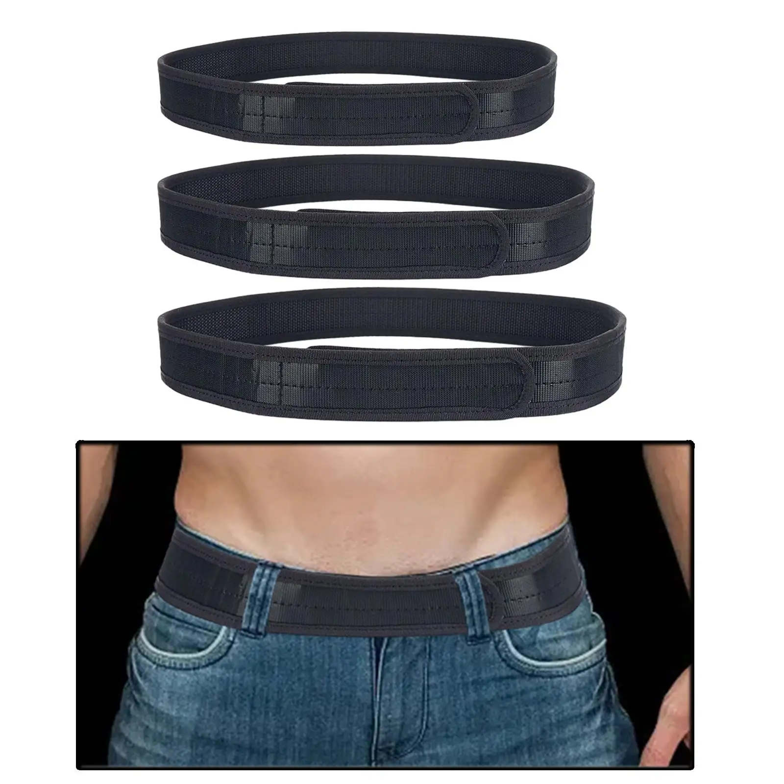 

Inner Belt, Hook Liner Belt, Buckleless Lightweight Waist Belt, under Belt for