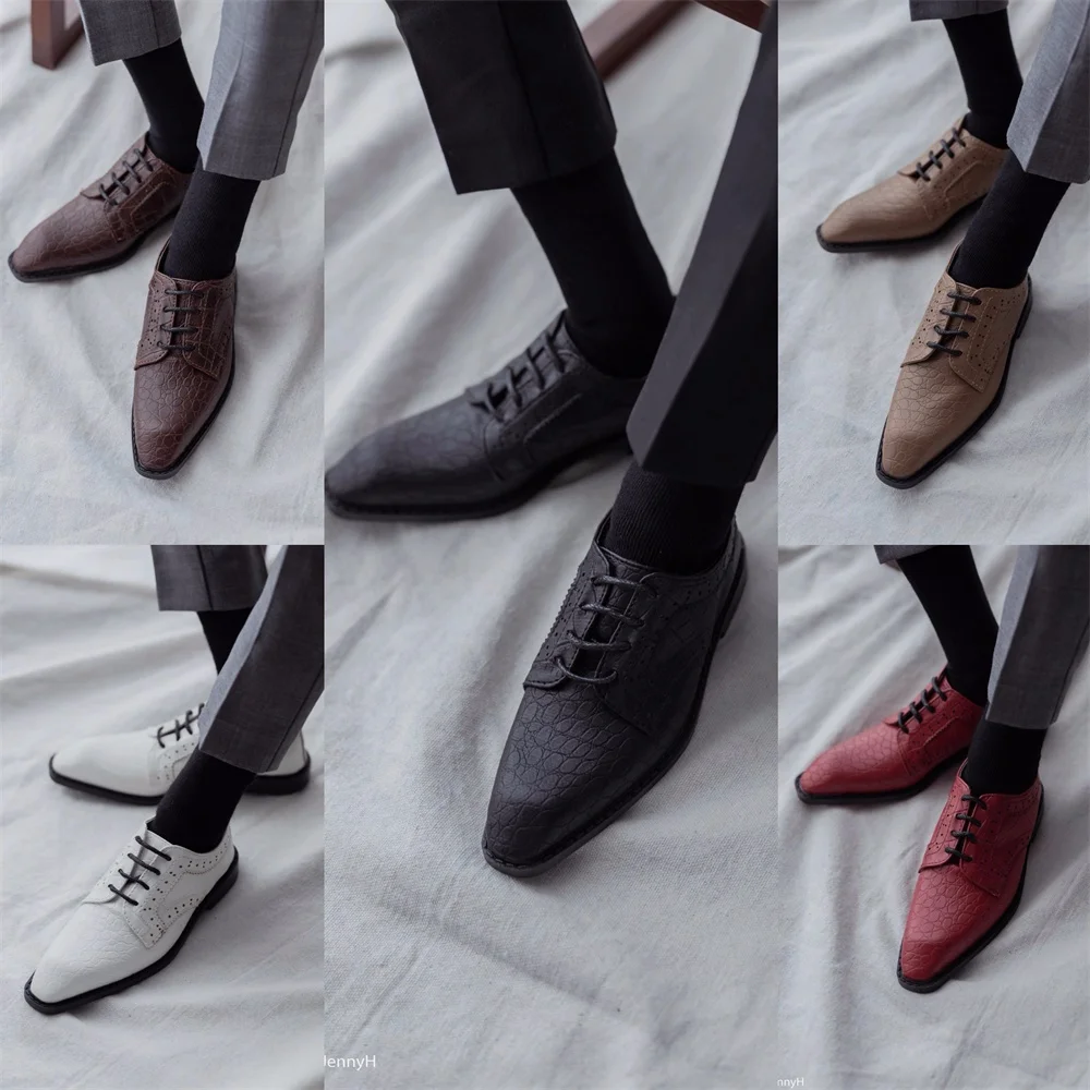 

Обувь для куклы BJD ID75 Матовая кожа для мальчиков Красивый Красный Белый Черный Пять цветов Квадратный носок Обувь на шнуровке Рабочие игрушки Аксессуары для кукол