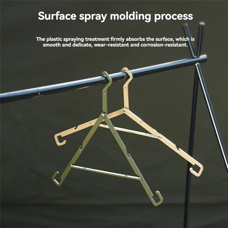 

Clothes Drying Rack Portable Outdoor Camping Coat Drying Rack Hangers For Travel Accessories-T34C