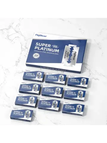 Razor Blades For Barbers,Double Edge Razor Blades,Men´s Safety Razor Blades For Shaving,Stainless Steel Professional Barber Tool