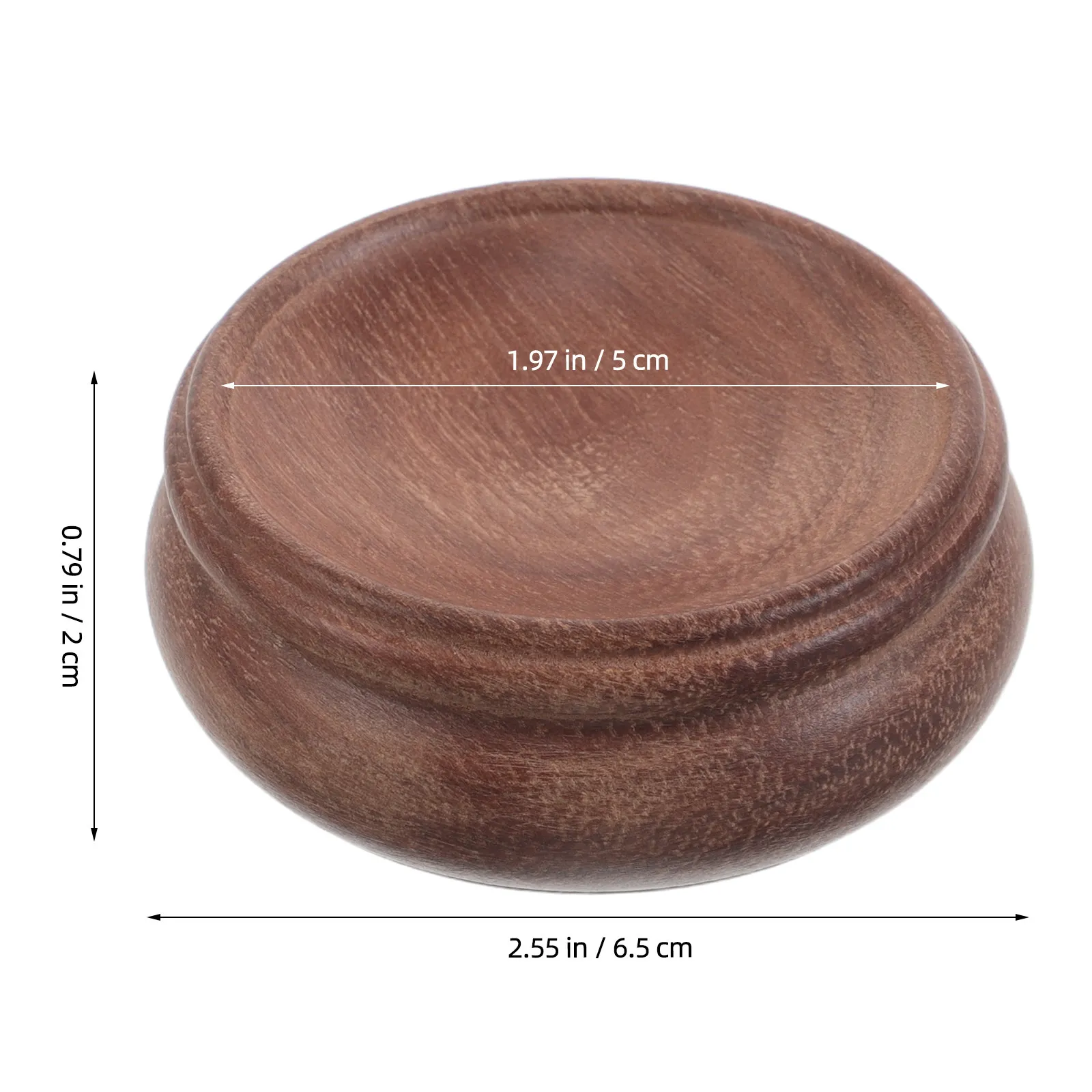 Wood Crystal Ball Holder Coffee Brown Round Sphere Display Stand Stable Globe Pedestal Home Office Decor