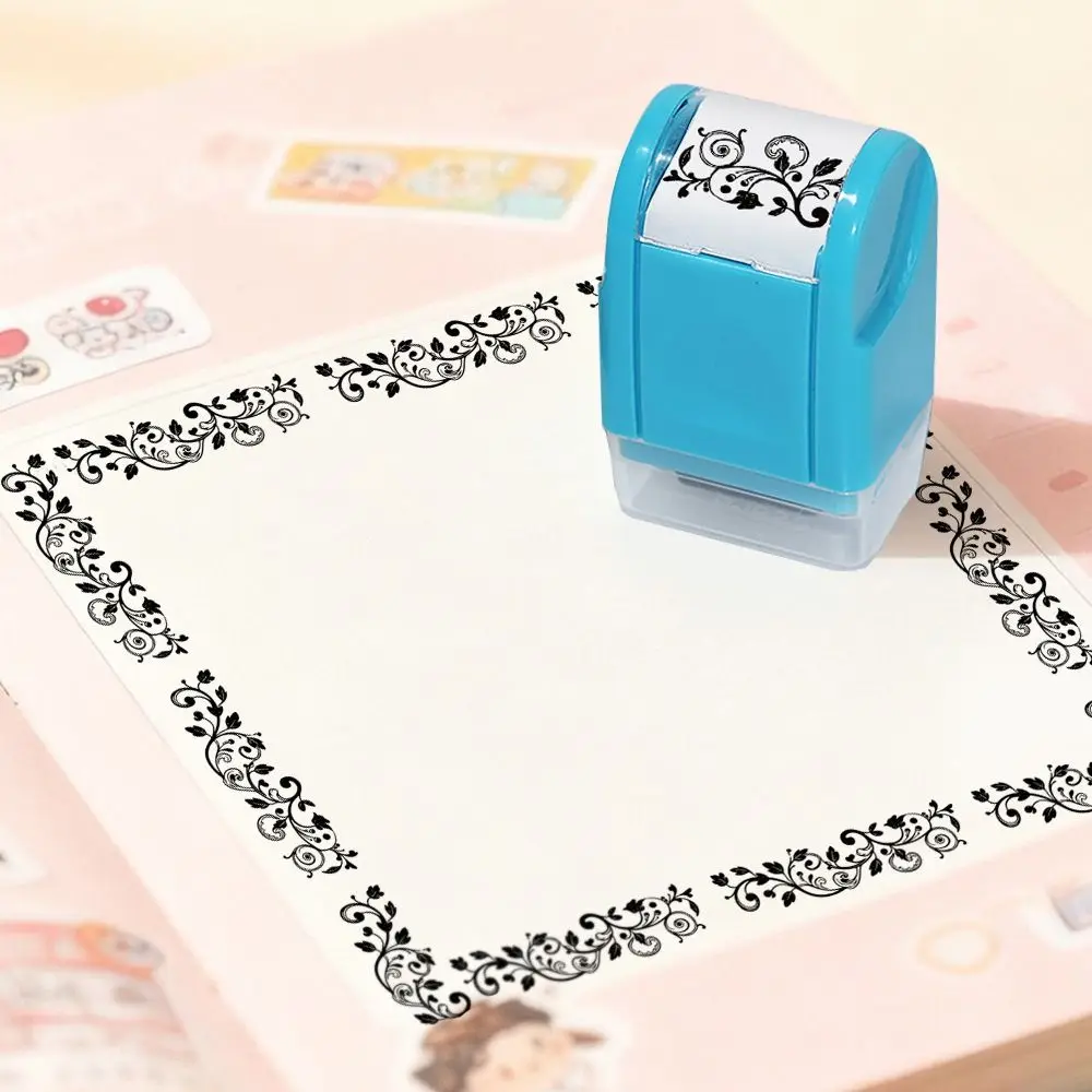 

Convenient Pattern Vine Rolling Stamp DIY Handcraft Roller Sealing Roller Hand Account Seal Score Printing Plastic