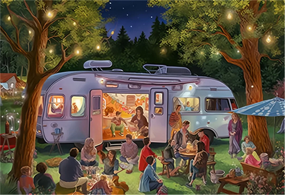 

Пазл Shiny Happy Campers — 100, 200, 300, 1000 деталей для взрослых