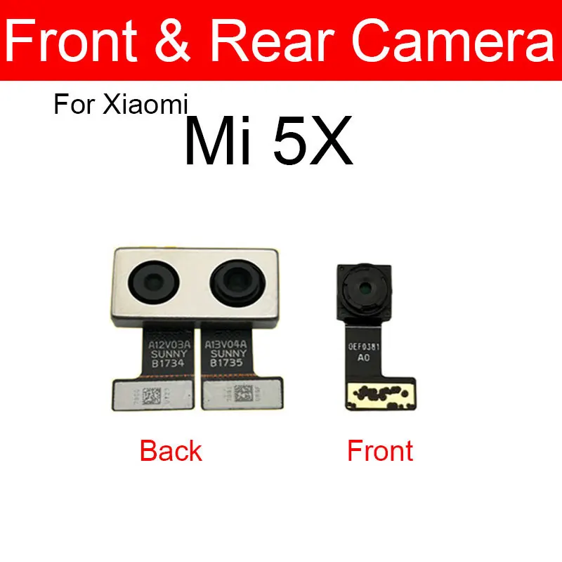 Rear & Front Camera Module For Xiaomi Mi 5 5c 5s 5X Plus 6 6X Facing Camera Back Main Camera Flex Cable Replacement Repair Parts