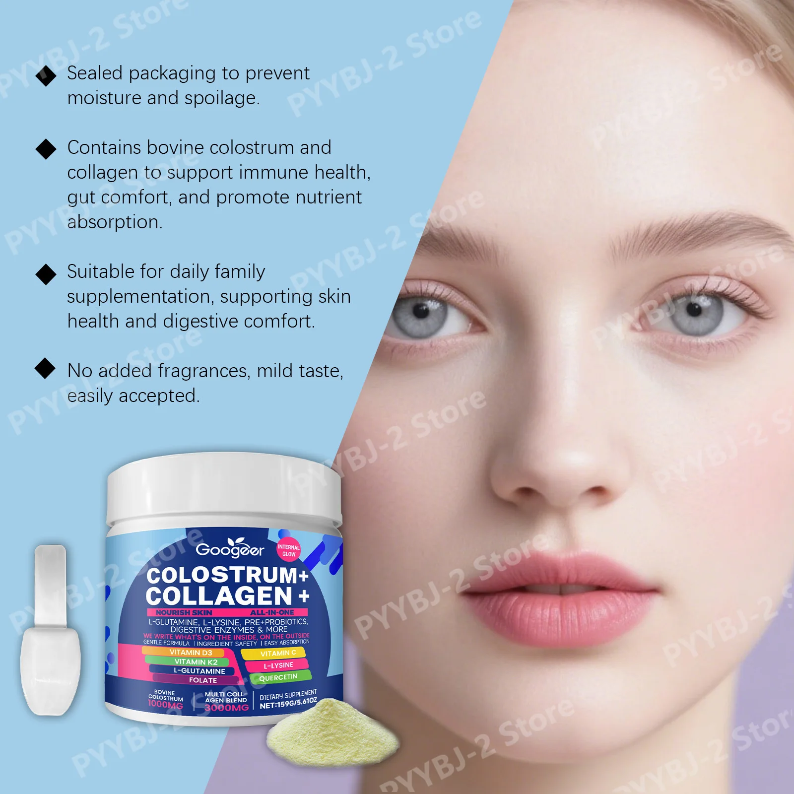 Bovines Kolostrum-Kollagenpulv – Colostrum Bovine Powder Bewertung und Preis